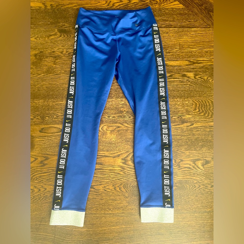 Nike just do it royal blue women’s leggings size M